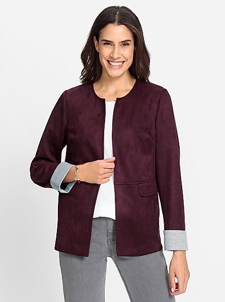 Witt Blusenblazer Lederimitat-Blazer günstig online kaufen