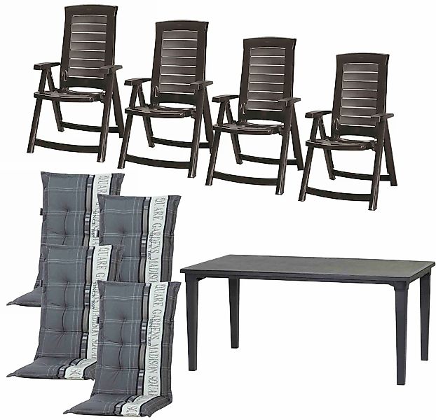 Allibert Garten-Essgruppe "Aruba / Futura", (Set, 9 tlg.), bestehend aus 4 günstig online kaufen