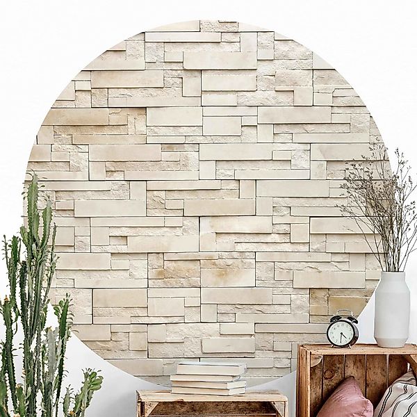 Bilderdepot24 Fototapete rund Provence Stones, Glatt, günstig online kaufen