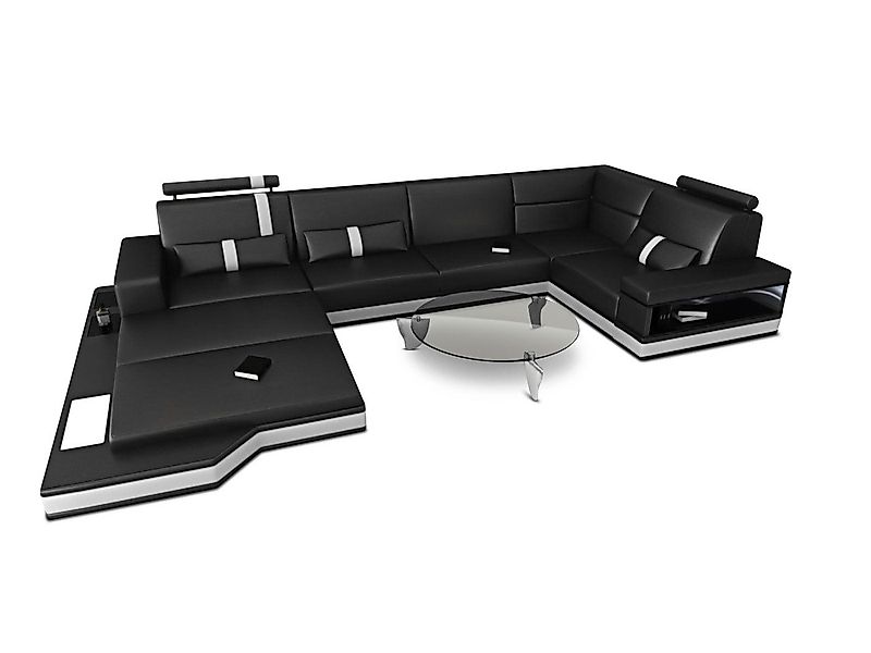 Sofa Dreams Wohnlandschaft Ledersofa Ledercouch Messana günstig online kaufen