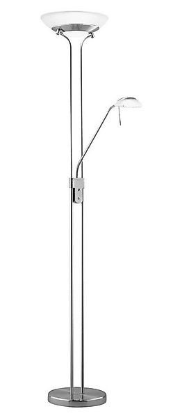 casa NOVA LED Deckenfluter EVEN, 2-flammig, H 180 cm, Nickel, Glasschirme, günstig online kaufen