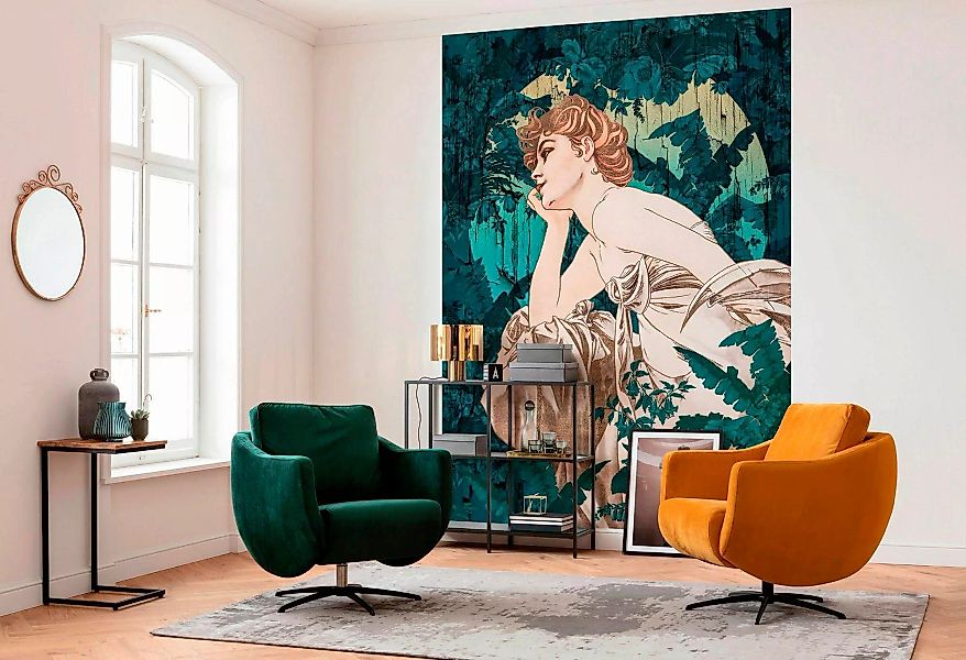 KOMAR Vlies Fototapete - Songes Vert - Größe 200 x 280 cm mehrfarbig günstig online kaufen