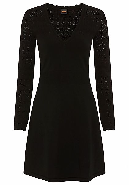 BOSS ORANGE A-Linien-Kleid "Figoli Premium Damenmode" mit V-Ausschnitt günstig online kaufen