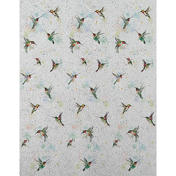 Marburg Vliestapete Kolibri Crushed-Optik Modern 270 cm x 210 cm Silber günstig online kaufen