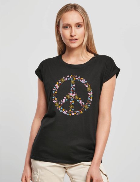 Youth Designz Print-Shirt "Peace Flowers" Damen günstig online kaufen