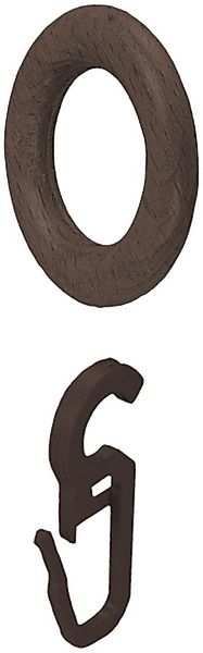 Liedeco Gardinenring, Gardinen, Gardinenstangen, (8-St) günstig online kaufen