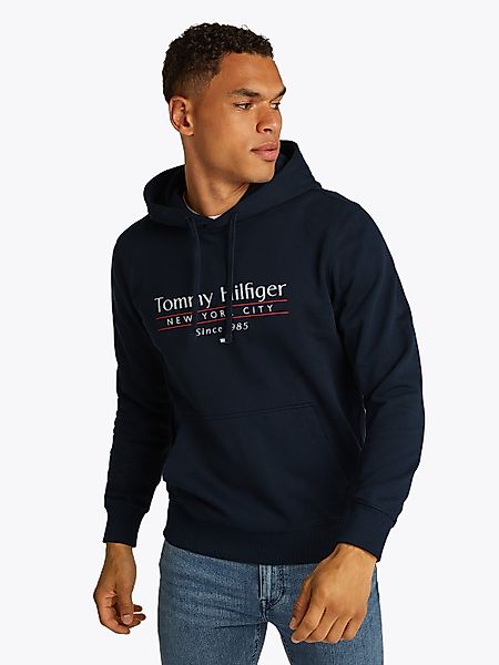 Tommy Hilfiger Hoodie "HILFIGER CENTER STACK HOODY" mit großem mehrfarbigen günstig online kaufen