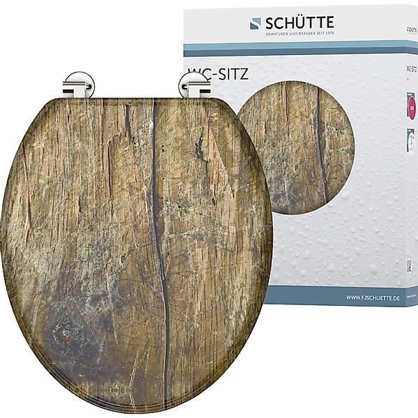 Schütte WC-Sitz Solid Wood, MDF-Holzkern günstig online kaufen