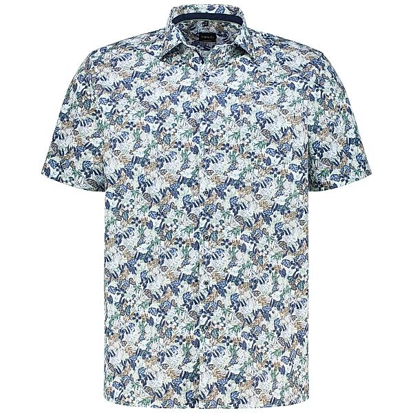 VENTI Businesshemd mit floralem Muster Farbe grün Größe: 46 günstig online kaufen