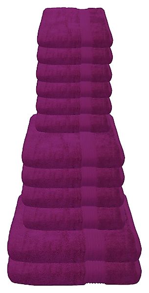Julie Julsen Handtücher 12-Handtücher-Fuchsia, Baumwolle (12-St) günstig online kaufen