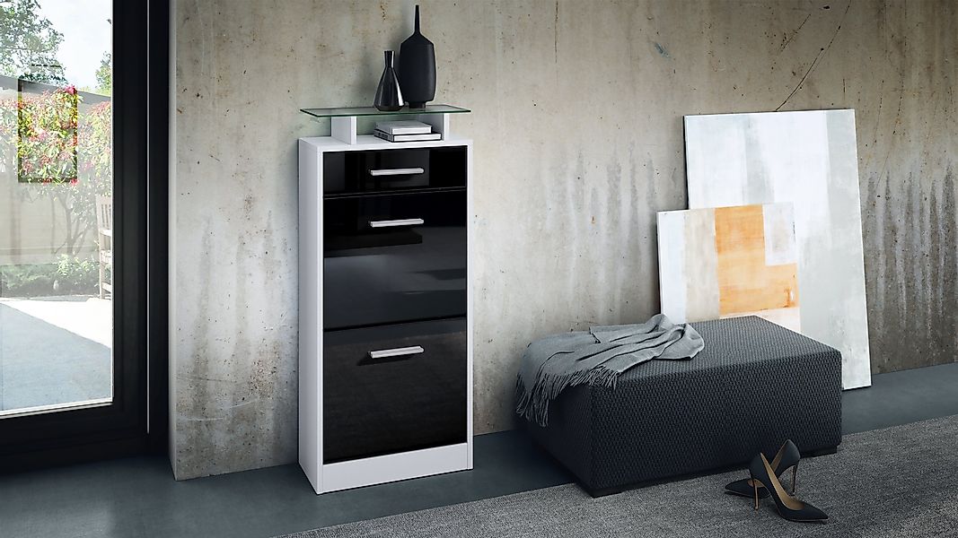 Vladon Schuhschrank Loret V2 (Schuhkipper für günstig online kaufen