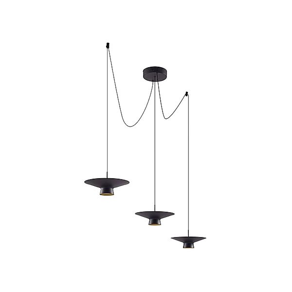 Lindby LED Norvind 10030122 Dimmbar Modern in Schwarz aus Metall 6-flammig günstig online kaufen