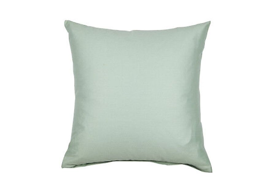 Janine Janine Mako-Satin Bettwäsche Colors 31001 rauchgrün Größe:  80x80 cm günstig online kaufen