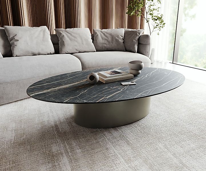 DELIFE Couchtisch Casilda, Keramik Laminam®Noir Desir günstig online kaufen
