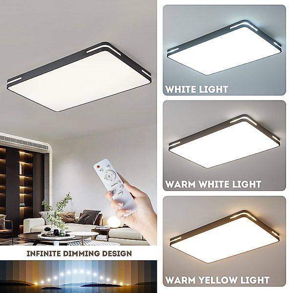 style home LED Deckenleuchte Deckenlampe Rechteckige günstig online kaufen
