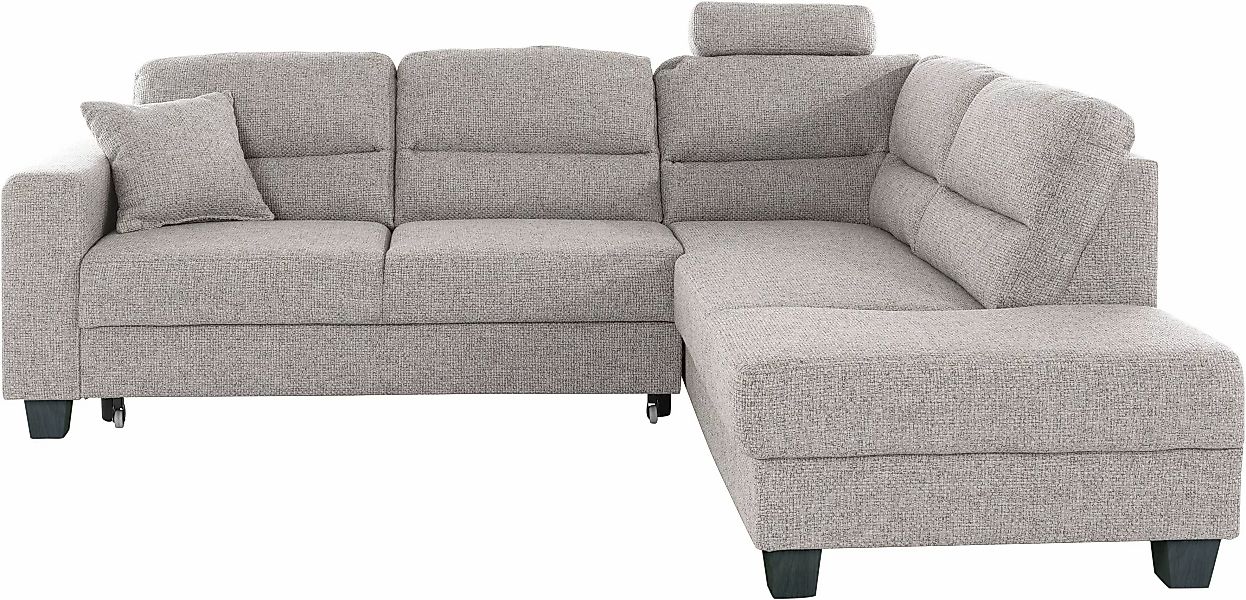 TRENDMANUFAKTUR Ecksofa »Chamber, zeitlos und modern, hoher Sitzkomfort, L- günstig online kaufen