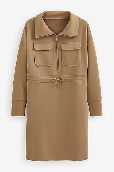 Next Jerseykleid Langärmeliges Premium-Kleid mit Reißverschluss (1-tlg) günstig online kaufen