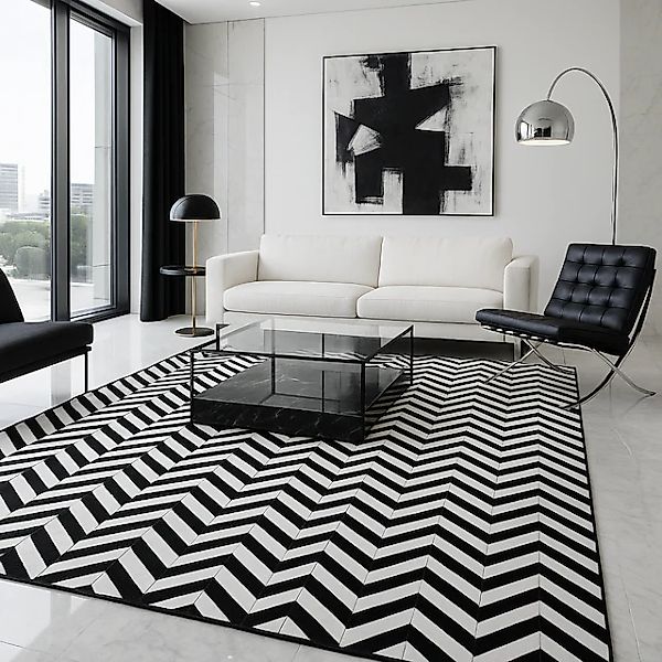 Myflair Möbel & Accessoires Fellteppich »ZEBRA EDGE, echtes Rinderfell« rec günstig online kaufen