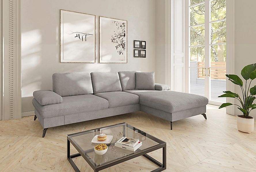 sit&more Ecksofa "Morris Jubi L-Form, B: 247 cm" mit Armteilfunktion & 1 Zi günstig online kaufen