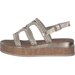 MARCO TOZZI Plateausandaletten "Marco Tozzi Sandalen Lederimitat" günstig online kaufen