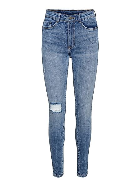 Noisy May Damen Jeans NMCALLIE HW SKNNY DES AZ190MB Skinny Fit Blau - Mediu günstig online kaufen