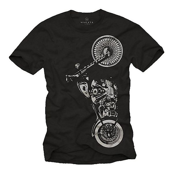 MAKAYA T-Shirt Motorrad Bekleidung - Biker T-Shirt Männer Geschenke Motorra günstig online kaufen