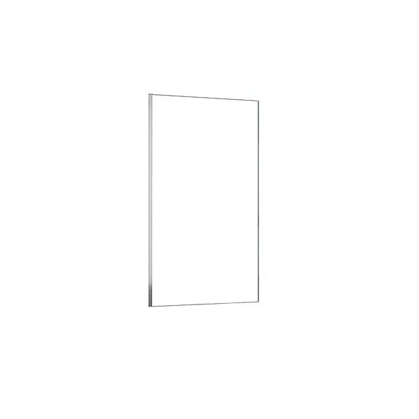 Duschparadies 75x140cm Badewannenaufsatz 6mm ESG Festglas Duschabtrennung D günstig online kaufen