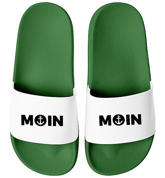 MoonWorks Badeschlappen Moin Aufdruck Anker Logo günstig online kaufen