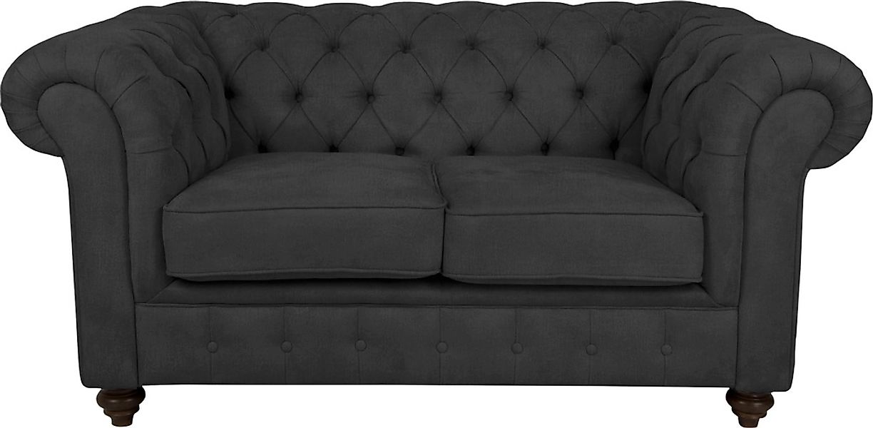 Home affaire Chesterfield-Sofa "Duc 2-Sitzer", hochwertige Knopfheftung im günstig online kaufen