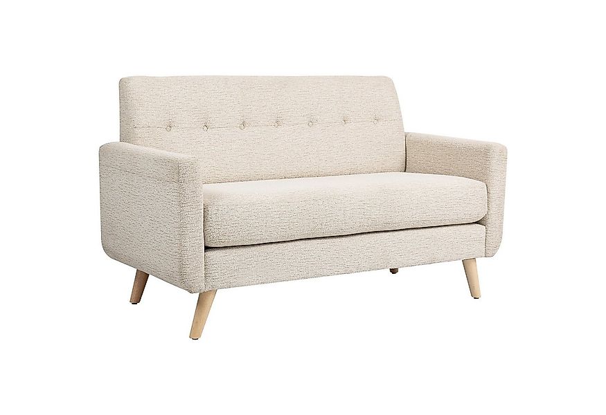 HOMCOM 2-Sitzer Polstersofa im Modern-Stil mit Holzbeine, Samtoptik, Doppel günstig online kaufen