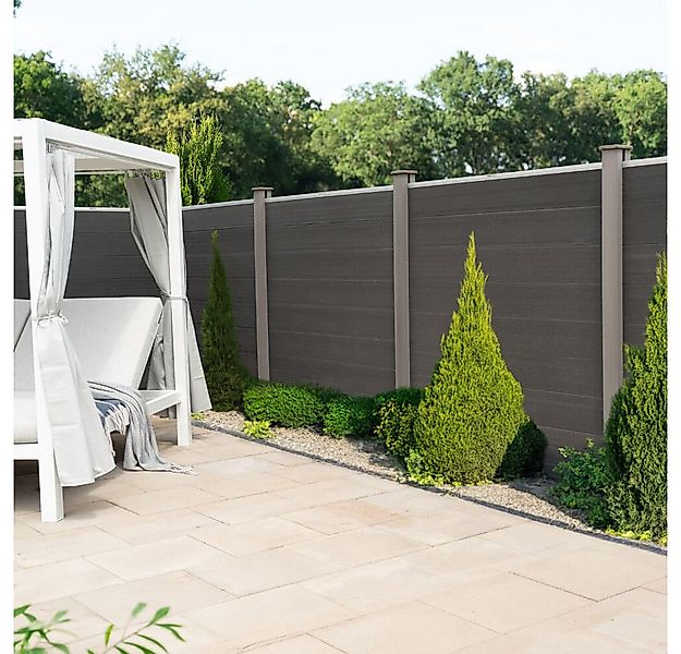 HOME DELUXE Sichtschutzelement WPC Sichtschutzzaun CALLADO - 170 x 2 x 180 günstig online kaufen
