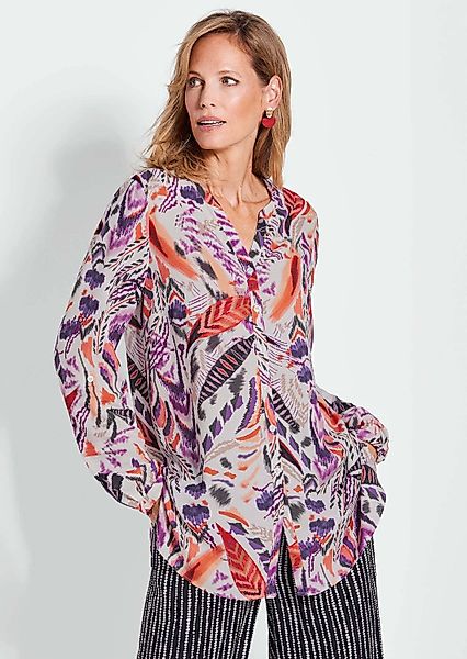 GOLDNER Tunika Verlängerte Viskosebluse mit Print günstig online kaufen