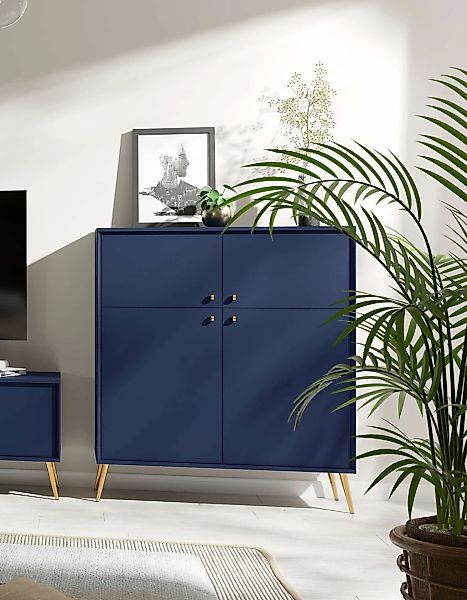 Home affaire Sideboard "ROMILDA Kommode mit 4 Türen, 6 Fächer, B/T/H: 105/4 günstig online kaufen