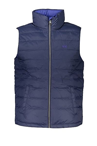 La Martina Outdoorjacke Ärmelloses Herrenhemd Blau - Leicht, mit Stickerei günstig online kaufen