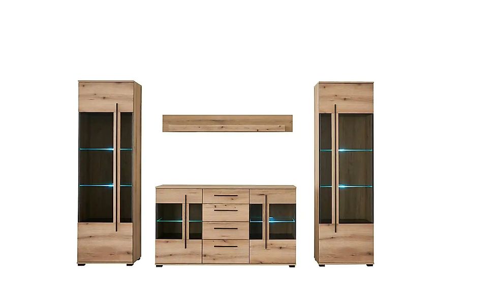 Wohnwand  Caprioli ¦ braun ¦ Maße (cm): B: 290 H: 270 T: 42.0 Kommoden & Si günstig online kaufen