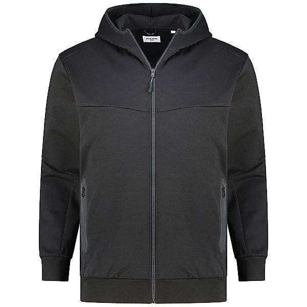 Jack&Jones Kapuzenjacke aus Baumwoll-Mix Farbe schwarz Größe: 8XL günstig online kaufen