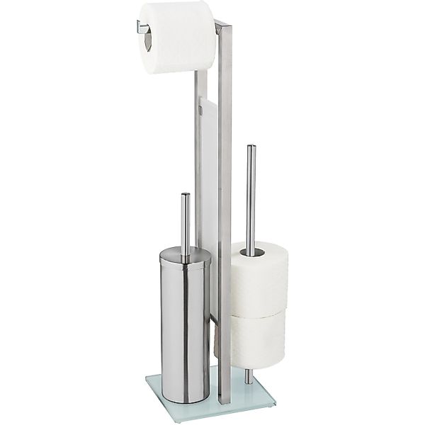 WENKO WC-Garnitur "Rivalta", aus Edelstahl-Glas-Polypropylen, edelstahl, mi günstig online kaufen