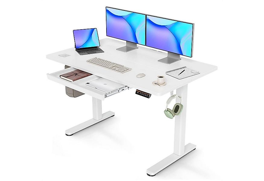 LuxusKollektion Stehtisch Höhenverstellbarer Schreibtisch 120x60 cm, Elektr günstig online kaufen