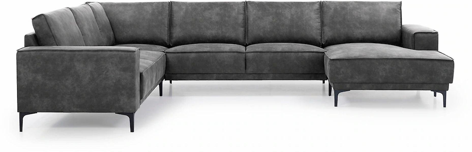 Places of Style Wohnlandschaft "XXL Sofa Oland, Struktur, Flachgewebe, Luxu günstig online kaufen