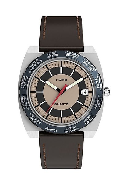 Timex Quarzuhr Q Timex® 1972 World Time, (1-tlg), Quartz Analog günstig online kaufen