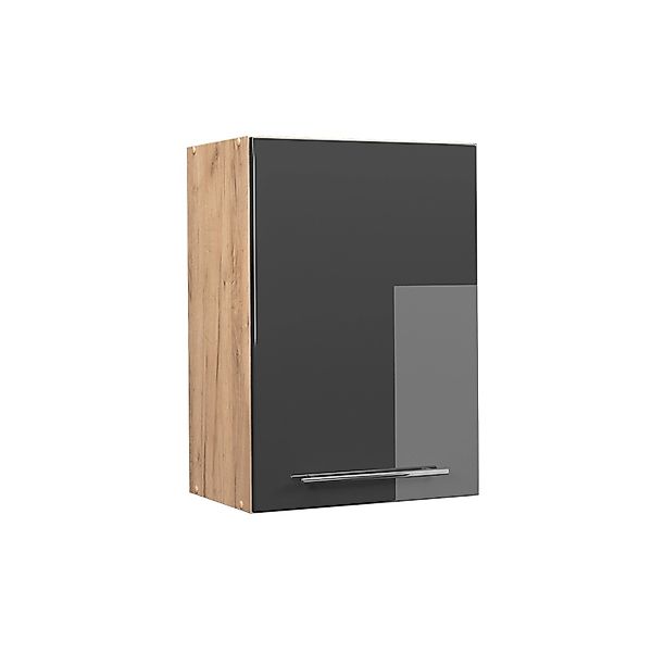 Vicco Hängeschrank Fame-Line Anthrazit Hochglanz/Goldkraft Eiche 50 cm günstig online kaufen
