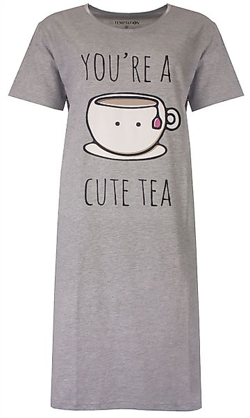 TEMPTATION Nachthemd Damen Schlafshirt mit kurzem günstig online kaufen