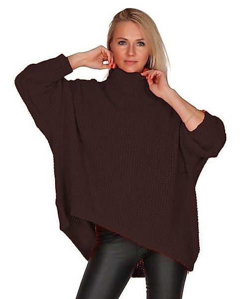 Charis Moda Longpullover Strickpullover Turtelneck Vorne kurz Hinten lang C günstig online kaufen