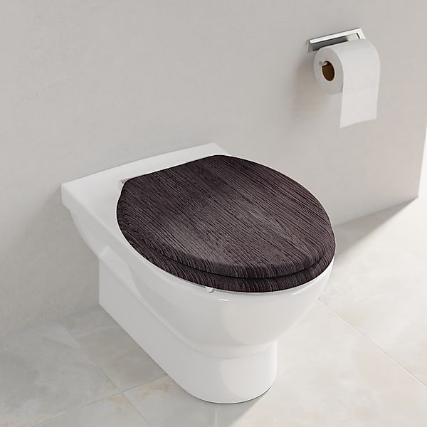 welltime WC-Sitz »»WOOD««, Mit Absenkautomatik günstig online kaufen