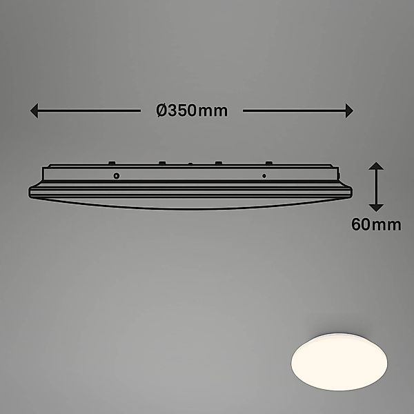 Briloner Leuchten Deckenleuchte »EKOS«, mit 24 Watt LED fest verbaut, inkl. günstig online kaufen