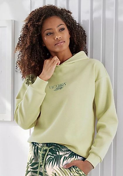 LASCANA Hoodie (1-tlg) Kapuzensweatshirt, Loungeshirt mit Frontprint, Loung günstig online kaufen