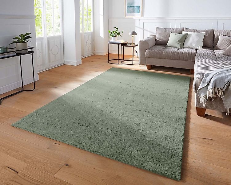 TaraCarpet Teppich Supersoft Kurzflorteppich Fiona Uni, rechteckig, Höhe: 1 günstig online kaufen