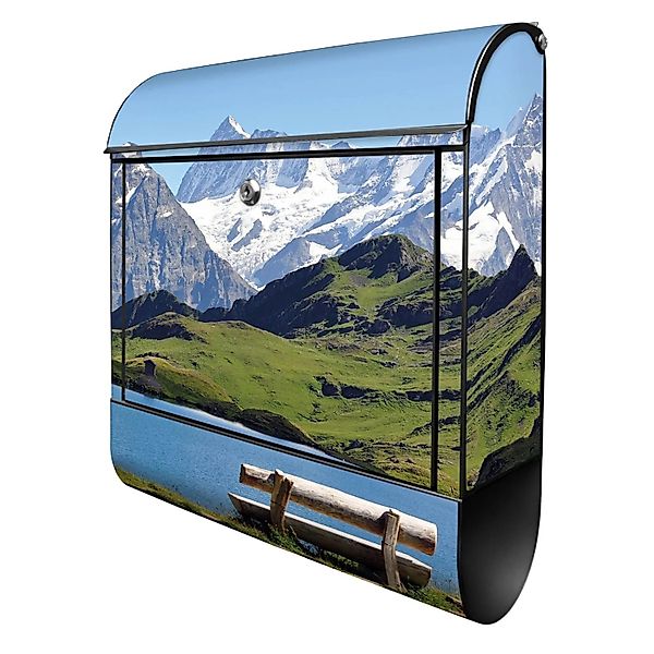 Banjado Design Briefkasten Schwarz Pulverbeschichtet 39x47x14cm 2 Schlüssel günstig online kaufen