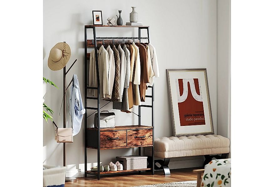 BlingBin Garderobenständer Kleiderständer mit 10 verstellbaren Haken, Schuh günstig online kaufen