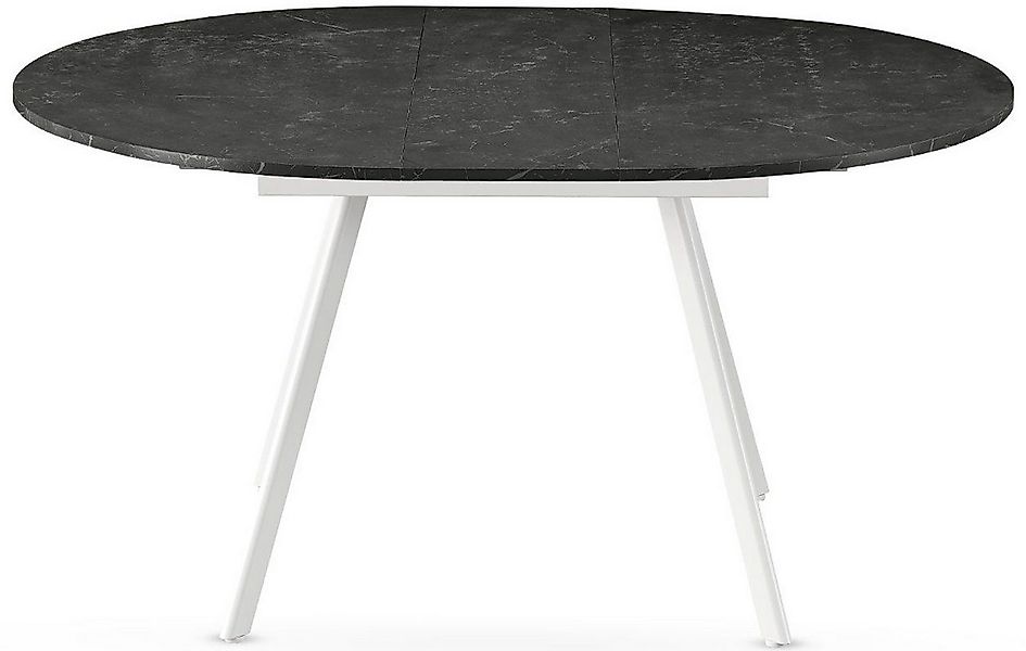 B&D home Esstisch TILL, Metallgestell schwarz oder weiß, ausziehbar 120-160 günstig online kaufen